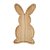 Tábua de Madeira Crua Coelho em Pé - 16 x 29,8 cm - 1 unidade - Rizzo Embalagens - Imagem 1