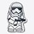 Almofada Stormtrooper Star Wars - 01 Unidade - Zonacriativa - Rizzo - Imagem 1