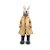 Coelho Decorativo de Resina Capa de Chuva - Rain Coat - Amarelo e Preto - 1 unidade - Cromus - Rizzo Embalagens - Imagem 1