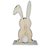 Enfeite MDF Coelho de Costas com Orelha Caída - Amarelo - 1 unidade - Rizzo - Imagem 1