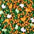 Sprinkles de Páscoa Verde e Laranja Coelhinhos e Pérolas 60 g - 1 unidade - Morello - Rizzo - Imagem 1