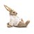 Coelha com Casaco de Pelúcia Deitada - 1 unidade - Cromus - Rizzo Embalagens - Imagem 1