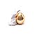 Coelho de Porcelana de Páscoa Encostado em Ovo de Ouro - Páscoa Dourada - 1 unidade - Cromus - Rizzo Embalagens - Imagem 1