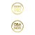 Adesivo "Oba Sua Encomenda Chegou" - Ref.2042 - Hot Stamping - Dourado - 30 unidades - Stickr - Rizzo - Imagem 1