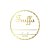 Adesivo "Truffa Gourmet com Validade" - Ref.2020 - Hot Stamping - Dourado - 50 unidades - Stickr - Rizzo - Imagem 1