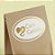 Adesivo "Com Carinho" - Ref.2025 - Hot Stamping - Dourado - 100 unidades - Stickr - Rizzo - Imagem 1