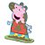 Personagem MDF M Peppa Pig Individual - 1 Unidade - Festcolor -  Rizzo Embalagens. - Imagem 1
