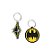 Chaveiro MDF Batman Geek - 1 Pacote 4 Peças - Festcolor - Rizzo Embalagens - Imagem 1