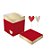 Caixa "Pop Me" Romântico Vermelho e Dourado - 1 unidade - Cromus - Rizzo Embalagens - Imagem 1