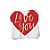 Guardanapo Coração Romântico "Amo Você" - Vermelho e Dourado - 20 unidades - Cromus - Rizzo Embalagens - Imagem 1