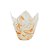 Forma Tulipa Forneáveis Branco e Laranja - 25 Unidades - Ecopack - Rizzo Embalagens - Imagem 1