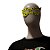 Máscara de Carnaval em Papel - Amarelo - Estampa Onça - Mod 461 - 12 unidades - Rizzo - Imagem 2