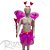Kit Fantasia Carnaval - Borboleta - Tiara Led - Rosa Pink - Mod:638 - 01 unidade - Rizzo - Imagem 1
