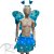 Kit Fantasia Carnaval - Borboleta - Tiara Led - Azul - Mod:638 - 01 unidade - Rizzo - Imagem 1
