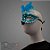 Máscara de Carnaval Bordada Luxo Mod:198 - Azul - 01 unidade - Rizzo Embalagens - Imagem 2