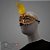 Máscara de Carnaval Bordada Luxo Mod:198 - Dourado - 01 unidade - Rizzo Embalagens - Imagem 1