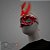 Máscara de Carnaval Bordada Luxo Mod:198 - Vermelho - 01 unidade - Rizzo Embalagens - Imagem 1