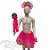 Kit Fantasia Carnaval - Princesa Candy Pirulito - Rosa Pink - Mod:262- 01 unidade - Rizzo Embalagens - Imagem 1