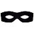 Máscara de Carnaval - Zorro - Mod 6418 - Preto - 01 unidade - Rizzo - Imagem 1