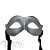 Máscara de Carnaval Veneziana - Ref:H17 - Prata - 01 unidade - Rizzo - Imagem 1