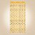 Cortina Decorativa de Coração Dourado Metalizado - 1 Unidade - Rizzo - Imagem 1