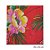 Toalha de Mesa Chita Flor Vermelha - 70 x 70 Cm - 1 Unidade - Artesanal - Rizzo Embalagens - Imagem 2