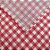 Toalha de Mesa Xadrez Vermelha- 70 x 70 Cm - 1 Unidade - Artesanal - Rizzo Embalagens - Imagem 1