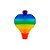 Balão Carrapeta 24 Cm - Enfeite Papel de Seda - Colmeia - 1 Unidade - Girotoy - Rizzo - Imagem 1