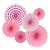 Enfeite Decorativo Leque Liso - Rosa - 06 Unidades - Art Lille - Rizzo Embalagens - Imagem 1