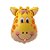 Balão Microfoil Girafa 3D - 1 unidade - 64cm (25'') - Balões São Roque - Rizzo Embalagens - Imagem 1