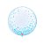Balão Bolha Confetti Azul Celeste - 1 unidade - 61cm (24'') - Balões São Roque - Rizzo Embalagens - Imagem 1