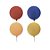 Cartaz Decorativo EVA Balões Dia de Festa - 4 Unidades - Cromus - Rizzo Embalagens - Imagem 1