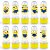 Mini Tubete Lembrancinha Festa Minions 2 - 8cm - 20 unidades - Amarelo - Rizzo Embalagens - Imagem 1