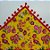 Trilho de Mesa Chita Amarela - Flor Vermelha - 1 unidade - Rizzo Embalagens - Imagem 1