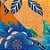 Toalha Cobre Mancha Laranja - Flor Azul - 1 unidade - Rizzo Embalagens - Imagem 1