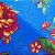 Toalha Cobre Mancha Azul Escuro - Flor Vermelha - 1 unidade - Rizzo Embalagens - Imagem 1