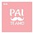 Stencil para Bentô Cake - Dia dos Pais Bigode "Pai Te Amo" - Ref 4008 - 1 unidade - RR Cortadores - Rizzo - Imagem 1