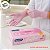 Luva Descartável TPE NewFlex Rosa P  - 100 unidades - Bompack - Rizzo - Imagem 3