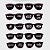 Óculos Temático  - New Wave Black Lente Com Frases - 10 unidades - Festachic - Rizzo - Imagem 1
