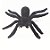 Aranha Aveludada de Borracha - 1 Unidade - Rizzo Embalagens - Imagem 1