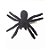 Aranha Aveludada de Borracha - 1 Unidade - Rizzo Embalagens - Imagem 2