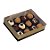 Caixa para Doces Marrom e Dourado com Tampa com Visor - 10 unidades - Ideia - Rizzo Embalagens - Imagem 4
