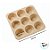 Forma De Silicone para Cupcake com 9 cavidades - Bege - 22x22x3cm - 1 unidade - Cromus Linha Profissional Allonsy - Imagem 4