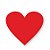 Adesivo Selo Coração - Vermelho Sólido - 100 unidades -  - Rizzo - Imagem 1