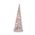 Cone de Natal - "Cone Nevado com LED Branco Quente " - 1 Unidade - Cromus - Rizzo Embalagens - Imagem 1