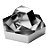 Molde/Cortador - Aço inox - Hexágono - 19,5x18,3x5 Cm - Fixo - 1 unidade - Cromus Linha Profissional Allonsy - Rizzo - Imagem 3