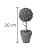 Mini Árvore Artificial - Topiaria Redonda 20 cm - 01 unidade - Cromus - Rizzo - Imagem 2