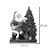 Enfeite de Resina - Noel Enfeitando Árvore de Natal c/ LED - 01 unidade - Cromus Natal - Rizzo - Imagem 2