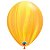 Balão de Festa Decorado - Yellow Orange Superagate (Arco-íris Amarelo e Laranja SuperAgate) - 11" - Qualatex - Rizzo - Imagem 1