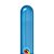 Balão de Festa Canudo - Blue Chrome (Azul) 260" - 100 unidades - Qualatex - Rizzo - Imagem 1